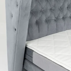 Best Boxspringbed Benito Moon Grey 160x200cm Bedden|Kasten