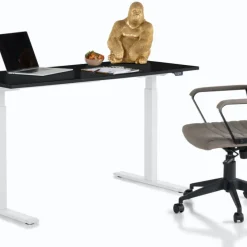 Fashion Bureau Office Smart Wit Zwart 140x60cm Kasten|Tafels