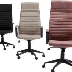 Fashion Bureaustoel Labora Hoog Zwart Kasten|Stoelen