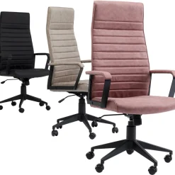 Fashion Bureaustoel Labora Hoog Zwart Kasten|Stoelen