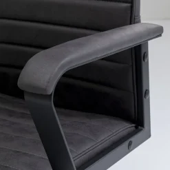 Fashion Bureaustoel Labora Hoog Zwart Kasten|Stoelen