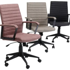 Fashion Bureaustoel Labora Zwart Kasten|Stoelen