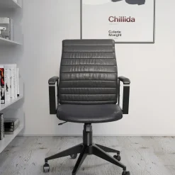 Fashion Bureaustoel Labora Zwart Kasten|Stoelen