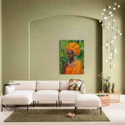Best Sale Canvas African Beauty 70x100cm Wanddecoratie|Kasten