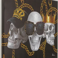 Online Canvas Skull Gang 90x120cm Wanddecoratie|Kasten