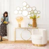 Discount Console Miami Loft Goud 120cm Kasten|Lage Kasten & Dressoirs