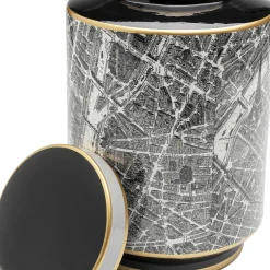 Fashion Deco Pot Streets Of Paris 22cm Woondecoratie|Kasten