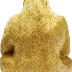 Clearance Decofiguur Aap Gorilla Side XL Goud Opbergers|Woondecoratie