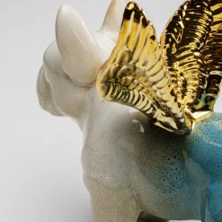 Clearance Decofiguur Angel Wings Dog Assorted Opbergers|Woondecoratie