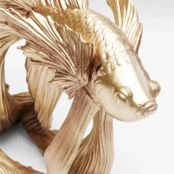 Best Sale Decofiguur Betta Fish Goud Klein Opbergers|Woondecoratie