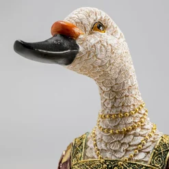 Discount Decofiguur Bird Lady Duck White 31cm Opbergers|Woondecoratie