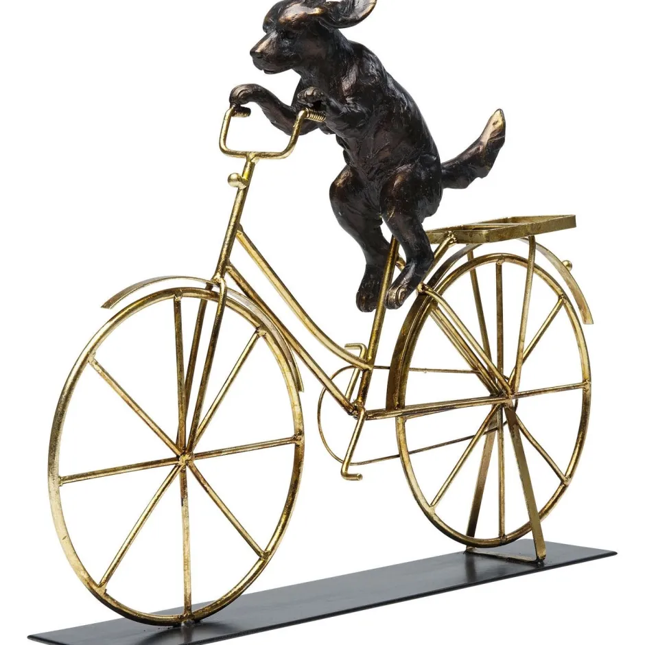 Best Sale Decofiguur Dog With Bicycle Opbergers|Woondecoratie