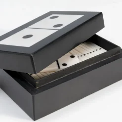 Best Decofiguur Domino Black/White 14x5cm Kasten|Tuinmeubelen