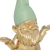 Online Decofiguur Dwerg Meditatie Goud Groen 19cm Opbergers|Woondecoratie