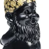 Discount Decofiguur Dwerg Staand Zwart Goud 30cm Opbergers|Woondecoratie