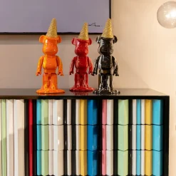 Online Decofiguur Gelato Bear Orange 40cm Opbergers|Woondecoratie