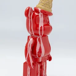 Fashion Decofiguur Gelato Bear Red 40cm Opbergers|Woondecoratie