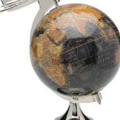 Sale Decofiguur Globe Top Plane 39cm Opbergers|Woondecoratie