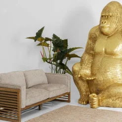 Sale Decofiguur Gorilla Goud XXL 249cm Opbergers|Woondecoratie