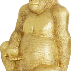 Sale Decofiguur Gorilla Goud XXL 249cm Opbergers|Woondecoratie