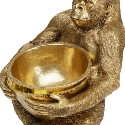 Cheap Decofiguur Gorilla Holding Bowl Goud Opbergers|Woondecoratie