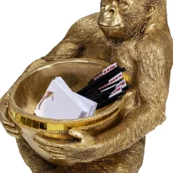 Cheap Decofiguur Gorilla Holding Bowl Goud Opbergers|Woondecoratie