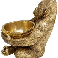 Cheap Decofiguur Gorilla Holding Bowl Goud Opbergers|Woondecoratie