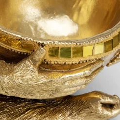Cheap Decofiguur Gorilla Holding Bowl Goud Opbergers|Woondecoratie