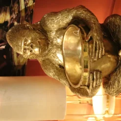 Cheap Decofiguur Gorilla Holding Bowl Goud Opbergers|Woondecoratie