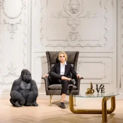 Cheap Decofiguur Gorilla Side XL Zwart Opbergers|Woondecoratie