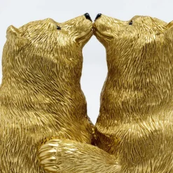 Online Decofiguur Kissing Bears 17cm Opbergers|Woondecoratie