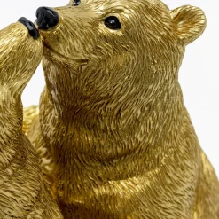 Online Decofiguur Kissing Bears 17cm Opbergers|Woondecoratie