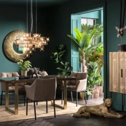 Online Decofiguur Leeuw Goud 113cm Opbergers|Woondecoratie