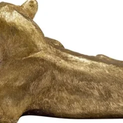 Online Decofiguur Leeuw Goud 113cm Opbergers|Woondecoratie