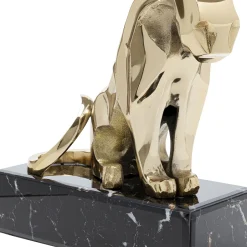 Fashion Decofiguur Lion On Marble 34cm Woondecoratie|Tuinmeubelen