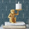 Best Sale Decofiguur Monkey Theelichthouder 11cm Opbergers|Woondecoratie