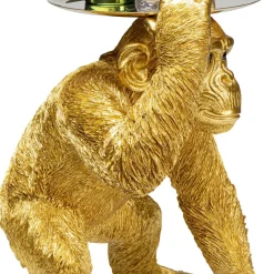Store Decofiguur Playing Chimp Butler Gold 52cm Opbergers|Woondecoratie