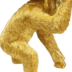 Store Decofiguur Playing Chimp Butler Gold 52cm Opbergers|Woondecoratie