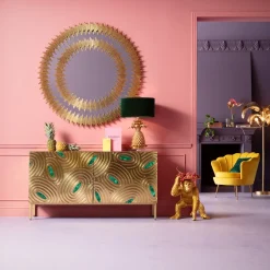 Store Decofiguur Playing Chimp Butler Gold 52cm Opbergers|Woondecoratie