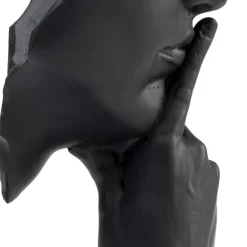 Discount Decofiguur Quiet Face Black 31cm Opbergers|Woondecoratie