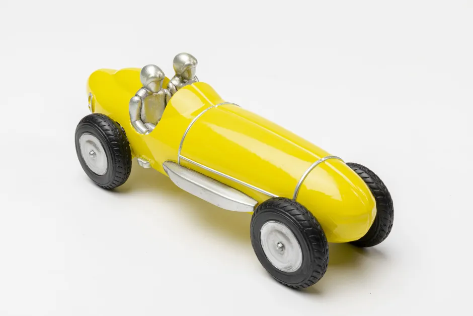 Discount Decofiguur Racing Car Yellow 9cm Opbergers|Woondecoratie