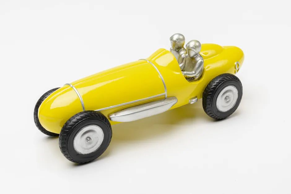 Discount Decofiguur Racing Car Yellow 9cm Opbergers|Woondecoratie
