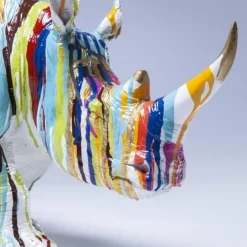 Clearance Decofiguur Rhino Colore 26cm Opbergers|Woondecoratie