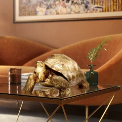 Best Sale Decofiguur Schildpad Goud Medium Opbergers|Woondecoratie