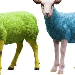 Clearance Decofiguur Sheep Colore Groen Opbergers|Woondecoratie