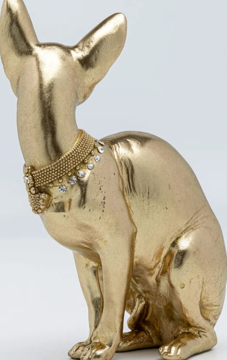 Discount Decofiguur Sitting Cat Audrey Gold 27cm Opbergers|Woondecoratie