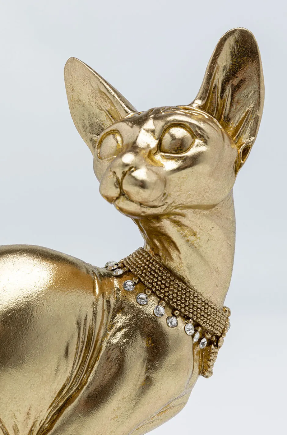 Discount Decofiguur Sitting Cat Audrey Gold 27cm Opbergers|Woondecoratie