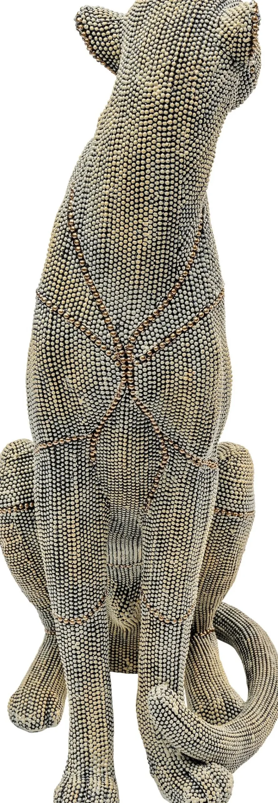 Discount Decofiguur Sitting Leopard Pearls 42cm Opbergers|Woondecoratie