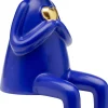 Outlet Decofiguur Sitting Rabbit Heart Blue 29cm Opbergers|Woondecoratie