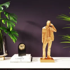 Best Decofiguur Standing Man Gold 62cm Opbergers|Kasten